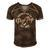 Promoted To Poppop 2022 For First Time Fathers New Dad Men's Short Sleeve V-neck 3D Print Retro Tshirt Brown