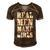 Real Men Daughter Funny Fathers Day Gift Dad Men's Short Sleeve V-neck 3D Print Retro Tshirt Brown