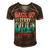 Retro Back Up Terry Put It In Reverse 4Th Of July Fireworks Men's Short Sleeve V-neck 3D Print Retro Tshirt Brown