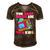 The Best Dads Are 90S Kids 90S Aesthetic Dad Nostalgia Men's Short Sleeve V-neck 3D Print Retro Tshirt Brown