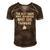 The Best Dads Have Daughters Who Are Farmers Men's Short Sleeve V-neck 3D Print Retro Tshirt Brown
