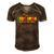 The Dadalorian Funny Like A Dad Just Way Cooler Fathers Day Men's Short Sleeve V-neck 3D Print Retro Tshirt Brown