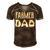 Tractor Dad Farming Father Farm Lover Farmer Daddy V2 Men's Short Sleeve V-neck 3D Print Retro Tshirt Brown