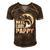 Vintage Reel Cool Pappy Fishing Fathers Day Gift Men's Short Sleeve V-neck 3D Print Retro Tshirt Brown