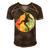 Vintage Retro Rock Climber 177 Shirt Men's Short Sleeve V-neck 3D Print Retro Tshirt Brown