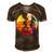 Vintage Retro Rock Climber 179 Shirt Men's Short Sleeve V-neck 3D Print Retro Tshirt Brown