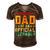 Vintage Thirteen Retro Proud Dad Of An 544 Shirt Men's Short Sleeve V-neck 3D Print Retro Tshirt Brown