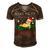 Wake Me Up When Its Christmas 820 Shirt Men's Short Sleeve V-neck 3D Print Retro Tshirt Brown