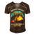 Weekend Forecast Camping With A Good 15 Shirt Men's Short Sleeve V-neck 3D Print Retro Tshirt Brown