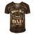 World´S Best No 1 Dad – Daddy – Father - Gift Men's Short Sleeve V-neck 3D Print Retro Tshirt Brown