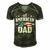 All American Dad 4Th Of July Fathers Day 2022 Men's Short Sleeve V-neck 3D Print Retro Tshirt Forest