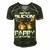 Best Buckin Pappy Ever Deer Hunting Bucking Father Men's Short Sleeve V-neck 3D Print Retro Tshirt Forest