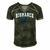 Bismarck High School Lions C2 College Sports Men's Short Sleeve V-neck 3D Print Retro Tshirt Forest
