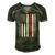 Cornhole American Flag 4Th Of July Bags Player Novelty Men's Short Sleeve V-neck 3D Print Retro Tshirt Forest