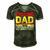 Cycling Cyclist Dad Fathers Day Men's Short Sleeve V-neck 3D Print Retro Tshirt Forest