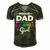Dad Of A Kindergarten Girl Gift Men's Short Sleeve V-neck 3D Print Retro Tshirt Forest