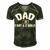 Dad Of One Boy And Two Girls Men's Short Sleeve V-neck 3D Print Retro Tshirt Forest