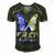 Fasd Awareness Butterfly Blue And Grey Ribbon Fetal Alcohol Spectrum Disorder Fetal Alcohol Spectrum Disorder Awareness Men's Short Sleeve V-neck 3D Print Retro Tshirt Forest