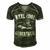 Fishing Reel Cool Godfather Men's Short Sleeve V-neck 3D Print Retro Tshirt Forest