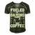 Fueled By Gaming And Coffee Video Gamer Gaming Men's Short Sleeve V-neck 3D Print Retro Tshirt Forest