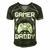 Gamer Daddy Video Gamer Gaming Men's Short Sleeve V-neck 3D Print Retro Tshirt Forest