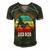 Girls Love The Dad Bod Men's Short Sleeve V-neck 3D Print Retro Tshirt Forest