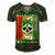 Glaucoma Warrior Skull Women Vintage Green Ribbon Glaucoma Glaucoma Awareness Men's Short Sleeve V-neck 3D Print Retro Tshirt Forest