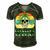 Glaucoma Warrior Skull Women Vintage Green Ribbon Glaucoma Glaucoma Awareness V2 Men's Short Sleeve V-neck 3D Print Retro Tshirt Forest