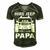 Hirejeep Dont Care Papa T-Shirt Fathers Day Gift Men's Short Sleeve V-neck 3D Print Retro Tshirt Forest