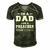 Im A Dad And A Preacher Nothing Scares Me Men Men's Short Sleeve V-neck 3D Print Retro Tshirt Forest