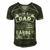 Im A Dad And Barber Funny Fathers Day & 4Th Of July Men's Short Sleeve V-neck 3D Print Retro Tshirt Forest
