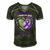 In Memory Dad Purple Alzheimers Awareness Men's Short Sleeve V-neck 3D Print Retro Tshirt Forest
