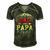 Mens I Have Two Titles Dad And Papa Funny Fathers Day Daddy Men's Short Sleeve V-neck 3D Print Retro Tshirt Forest