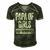 Mens Papa Of Girls Outnumbered Fathers Day Men's Short Sleeve V-neck 3D Print Retro Tshirt Forest