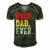 Mens Retro Vintage Best Dad Ever Funny Fathers Day Men's Short Sleeve V-neck 3D Print Retro Tshirt Forest
