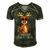 Merry Christmas Reindeer Funny Family 884 Shirt Men's Short Sleeve V-neck 3D Print Retro Tshirt Forest