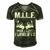 MILF Man I Love Forklifts Jokes Funny Forklift Driver Men's Short Sleeve V-neck 3D Print Retro Tshirt Forest