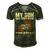 My Son Has Your Back Proud Army Dad Veteran Son Men's Short Sleeve V-neck 3D Print Retro Tshirt Forest