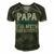 Papa The Man The Myth The Legend Fathers Day Gift Men's Short Sleeve V-neck 3D Print Retro Tshirt Forest