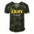 Proud Army Stepdad Fathers Day Men's Short Sleeve V-neck 3D Print Retro Tshirt Forest