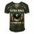 Ultra Maga Eagle Vintage Men's Short Sleeve V-neck 3D Print Retro Tshirt Forest