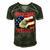 Ultra Maga Patriot American Eagle Us Flag Men's Short Sleeve V-neck 3D Print Retro Tshirt Forest