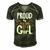 Vintage Proud New Dad Its A Girl Father Daughter Baby Girl Men's Short Sleeve V-neck 3D Print Retro Tshirt Forest