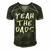 Yeah The Dads Funny Dad Fathers Day Back Print Men's Short Sleeve V-neck 3D Print Retro Tshirt Forest