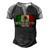 Mens Best Mexican Dad Ever Mexican Flag Pride Fathers Day V2 Men's Henley Raglan T-Shirt Black Grey