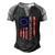 Betsy Ross Flag 1776 Not Offended Vintage American Flag Usa Men's Henley Raglan T-Shirt Black Grey