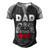 Dad Of Birthday Boy Time To Level Up Video Game Birthday Men's Henley Shirt Raglan Sleeve 3D Print T-shirt Black Grey