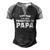 This Dad Has Been Promoted To Papa New Grandpa 2021 Ver2 Men's Henley Raglan T-Shirt Black Grey