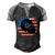 Dj Player Dad Disc Jockey Us Flag 4Th Of July Mens Gift Men's Henley Shirt Raglan Sleeve 3D Print T-shirt Black Grey