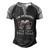 Im Drinking For Two This Year Pregnancy 4Th Of July Men's Henley Raglan T-Shirt Black Grey